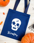 Tote bag Halloween - Personnalisation phosphorescente