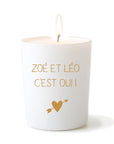 Bougie de Provence parfumée personnalisée - Cadeau mariage