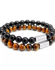 Bracelet homme personnalisé - Perles Œil de Tigre
