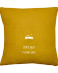 Coussin en lin personnalisé - Cadeau fête des mères