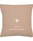 Coussin en lin personnalisé - Cadeau fête des mères