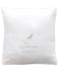 Coussin en lin personnalisé - Cadeau de mariage