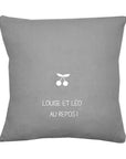 Coussin en lin personnalisé - Cadeau de mariage