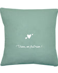 Coussin en lin personnalisé - Cadeau de mariage