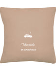 Coussin en lin personnalisé - Cadeau de mariage