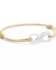 Coffret duo pour couple - Bracelets personnalisés signe Infini Argent