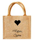 Mini cabas personnalisé - Cadeau maîtresse
