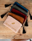 Pochette en velours personnalisée - Cadeau fête des mères