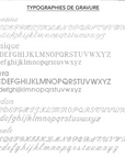 Typographies de gravure