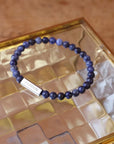 Bracelet homme personnalisé - Perles Sodalites