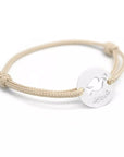 Bracelet personnalisé - Mini Jeton Colombe Argent