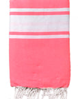 Fouta plate personnalisable - Rose fluo