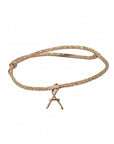Bracelet personnalisé - Majuscule sur fil pailleté