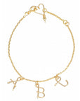 Bracelet personnalisé - Majuscule sur chaine
