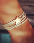 Bracelet personnalisé - Amazone Etoile Plaqué or