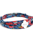 Bracelet personnalisé - Liberty trèfle - Argent ou Plaqué or