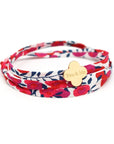 Bracelet personnalisé - Liberty trèfle - Argent ou Plaqué or