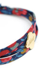 Bracelet personnalisé - Liberty trèfle - Argent ou Plaqué or