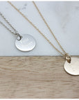 Collier personnalisé enfant - Petite médaille - Argent ou Plaqué Or