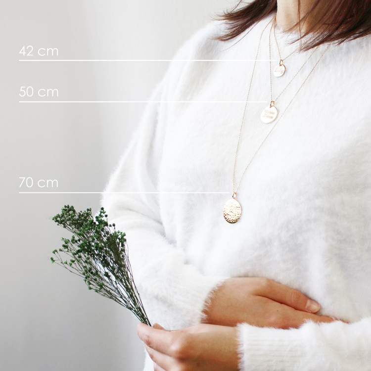 Collier personnalisé enfant - Cœur - Argent ou Plaqué Or