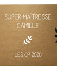Album photo personnalisé en Kraft - Cadeau maîtresse-maître