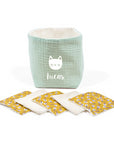 Panière personnalisée + Lingettes réutilisables