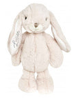 Doudou lapin personnalisé Crème