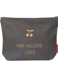 Pochette en lin personnalisée - Cadeau fête des mères