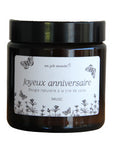Bougie parfumée personnalisée - Modèle Anniversaire