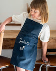 Tablier de cuisine enfant personnalisé - Lin enduit