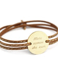 Personalized bracelet - Amazone Family Gold plated