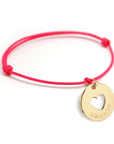 Personalized Gold Plated Bracelet - Heart Charm Charm