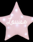 Personalized glitter star night light with music option