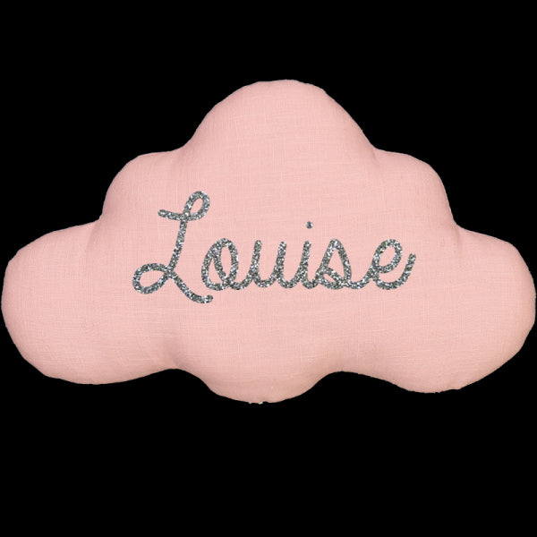 Personalized cloud linen night light with music option