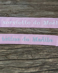 Personalized pacifier clip - Embroidered large grains