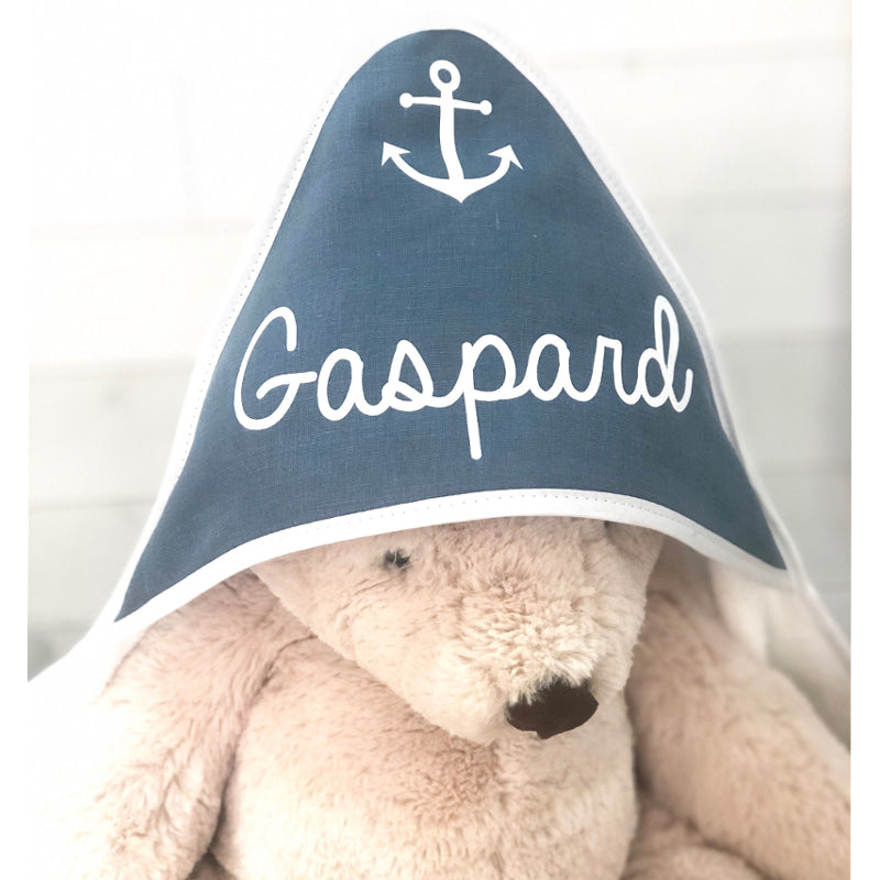 Personalized baby bath cape