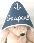 Personalized baby bath cape