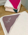 Personalized baby bath cape