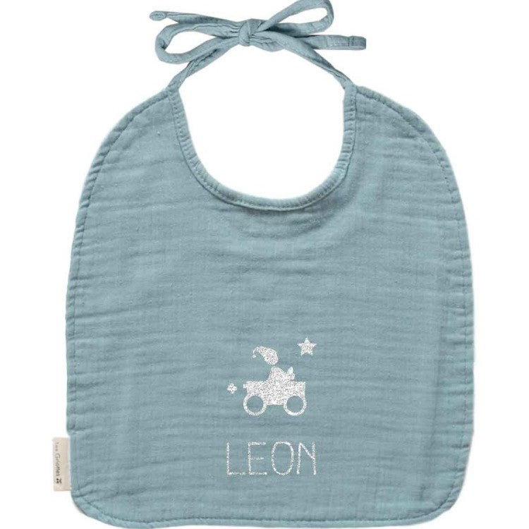 Personalized baby bib - Cotton gauze