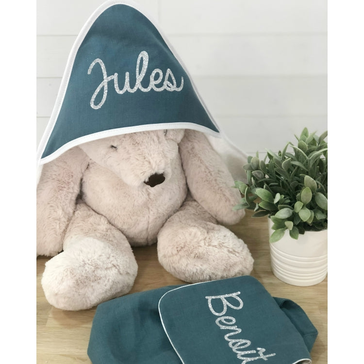 Personalized baby bath cape