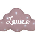 Personalized cloud linen night light with music option