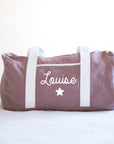 Personalized weekend bag - Linen and cotton