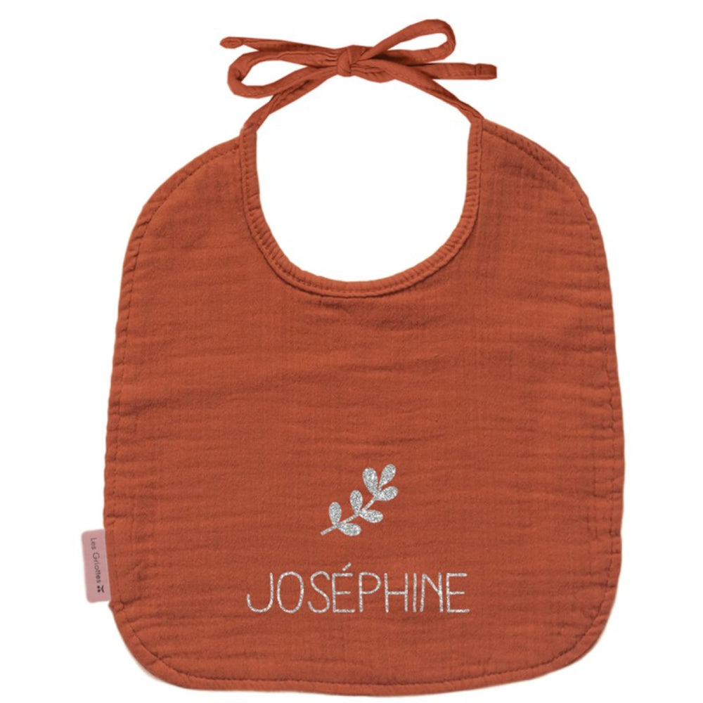 Personalized baby bib - Cotton gauze