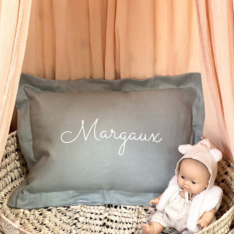 Personalized baby cushion - Linen