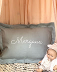 Coussin bébé personnalisé - Lin