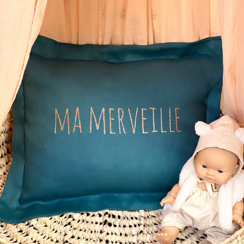 Personalized baby cushion - Linen