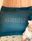 Coussin bébé personnalisé - Lin