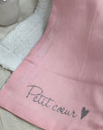 Personalized blanket - Linen and fur