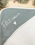 Personalized baby bath cape