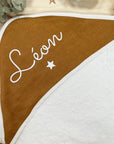 Personalized baby bath cape